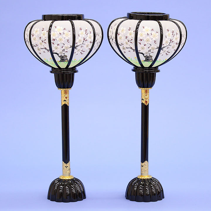 雛人形 ぼんぼり点灯しないタイプ 37cm 菊灯(大型) (樹脂製)