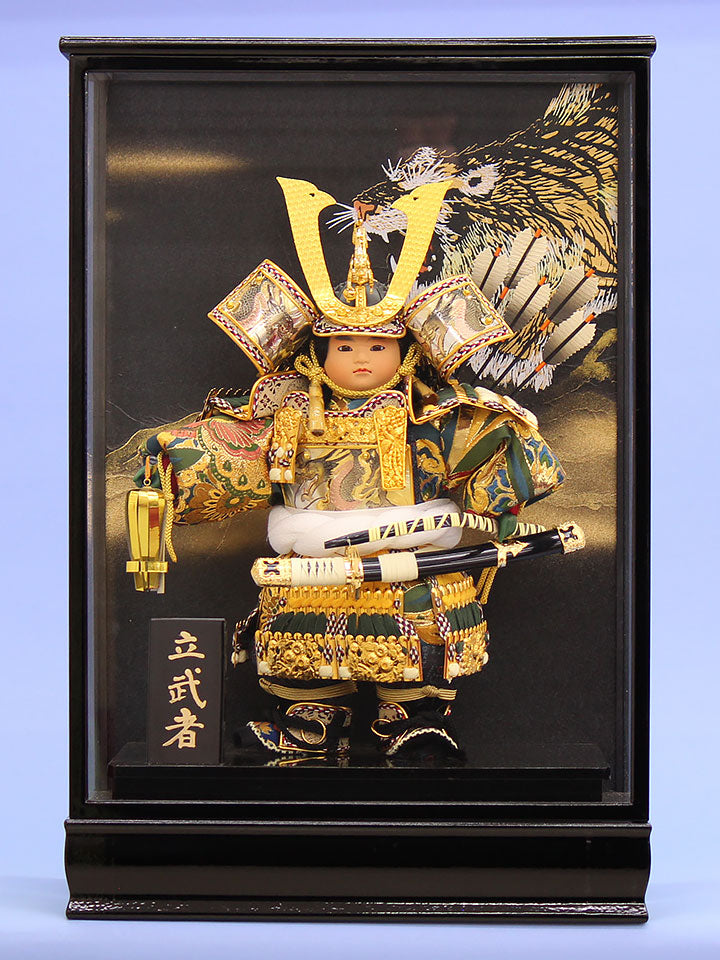 五月人形ケース 高さ57㎝ 立ち武者