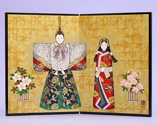 屏風  雛人形用 11号二曲一枚 立雛