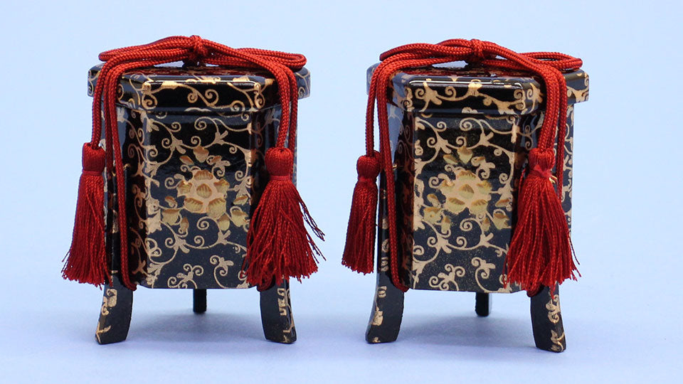 雛道具貝桶 7.5cm宝寿唐草