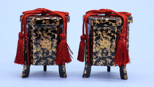 雛道具貝桶 7.5cm宝寿唐草