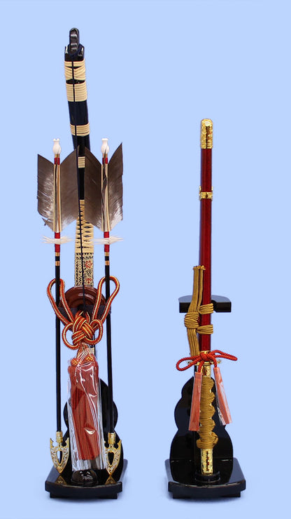 五月人形用付属品、弓太刀セット単品販売 18号金峰