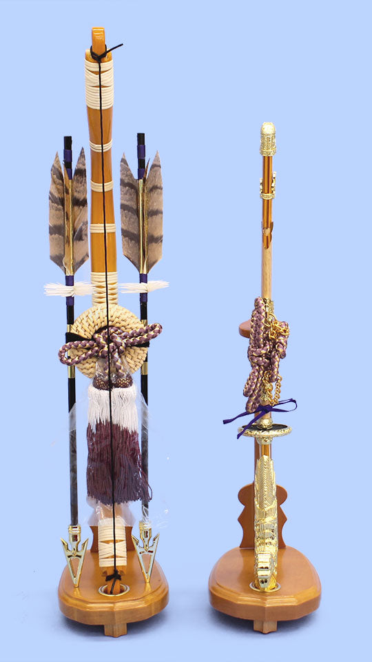 五月人形用付属品、弓太刀セット単品販売 15号大地