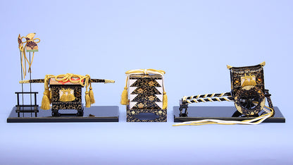 雛道具御所カゴ重 40号三つ葉盛上（木製）