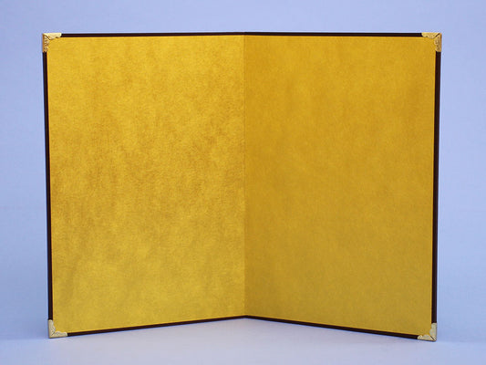 屏風  五月人形・雛人形兼用手芸用 高さ26cm 金屏風 ミニ金無地 二曲（大）