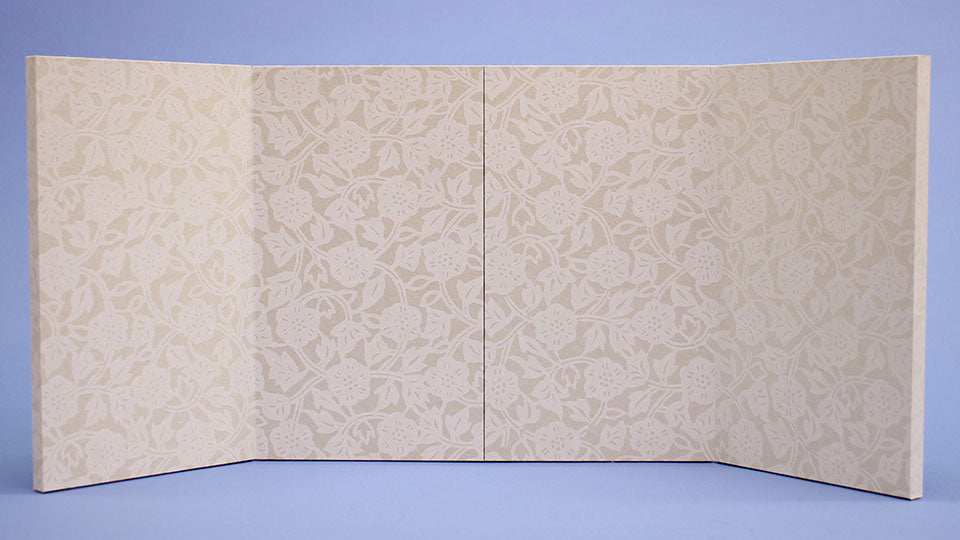 屏風  雛人形用 二曲一双 越中和紙花唐草