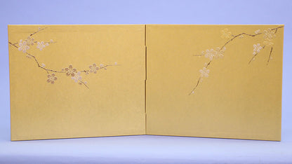 屏風  雛人形用 11号二曲中色紙 梅流れ
