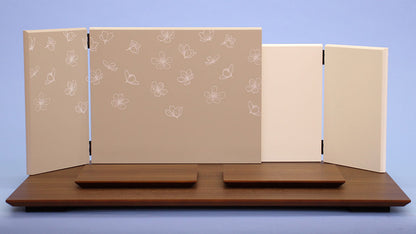 雛人形・平台屏風セット 幅60cm 20号 オデール台桜雲