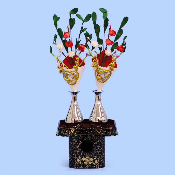 雛道具三宝 25号 三つ葉盛上（木製）