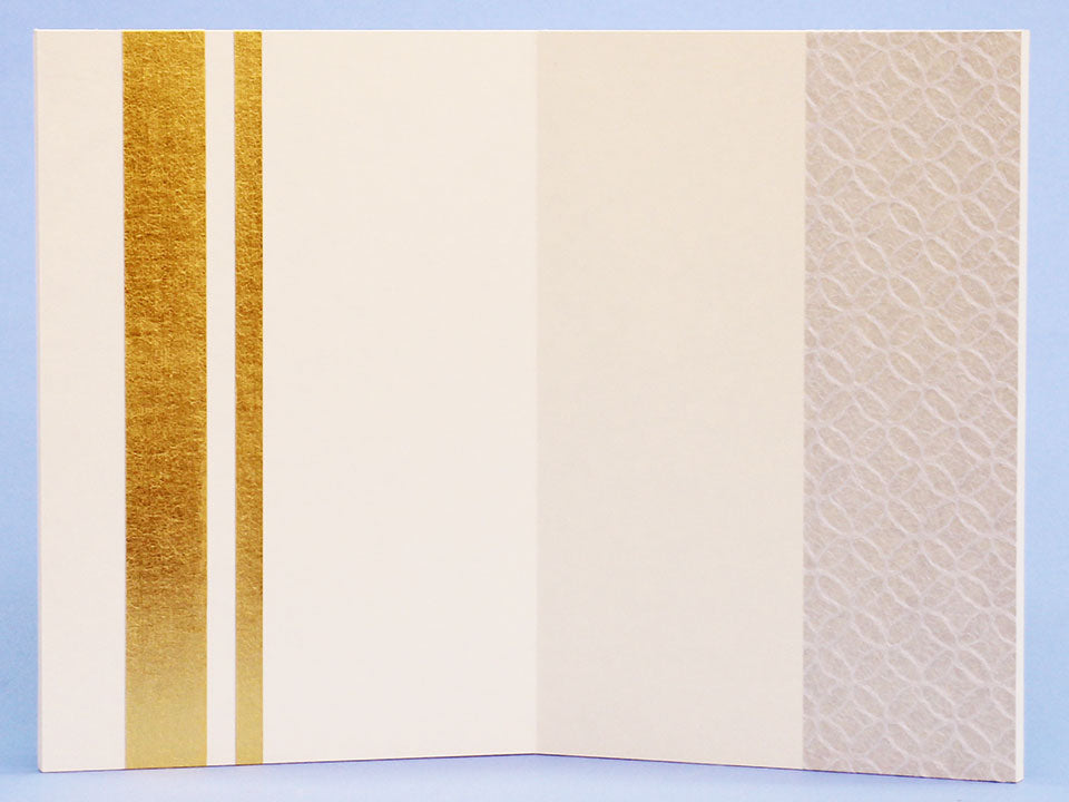 屏風  五月人形・雛人形兼用 鳥の子紙 七宝金ライン