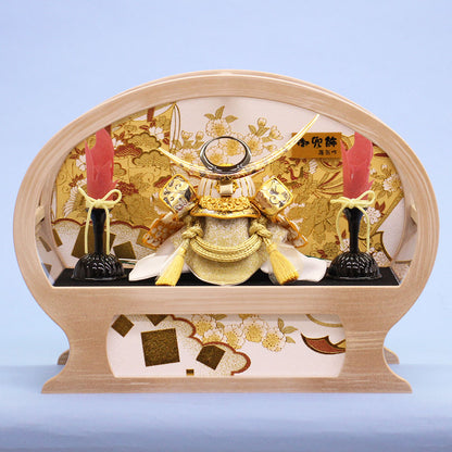 五月人形 兜ケース飾り 高さ30㎝ 風雅兜