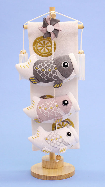 つるしタイプ鯉のぼり 高さ44cm モダン3匹