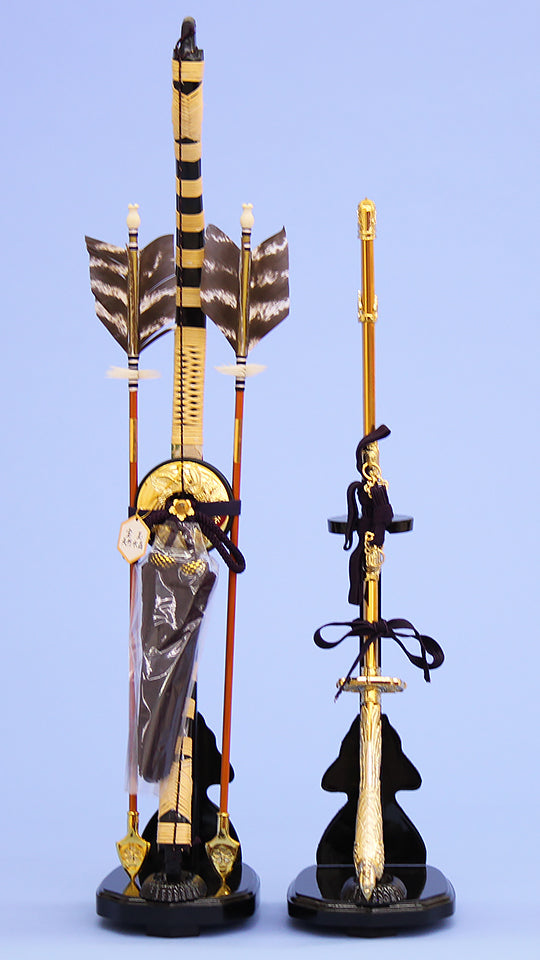 五月人形用付属品、弓太刀セット単品販売 18号 極上