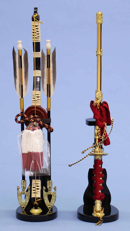 五月人形用付属品、弓太刀セット単品販売 13号 大和