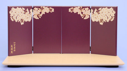 平台屏風セット 幅60cm クレール-美山桜古代紫