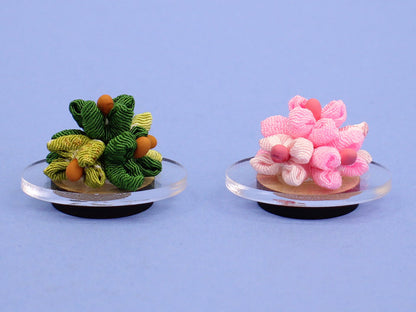 桜橘 高さ 2.5cmミニミニ縮緬盛花