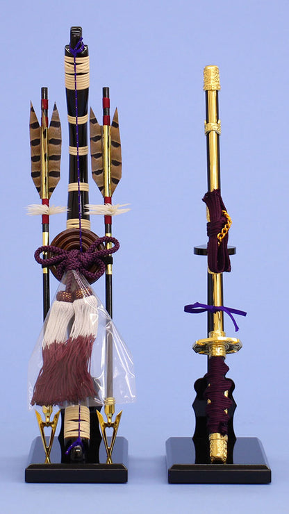 五月人形用付属品、弓太刀セット単品販売 13号慶祥