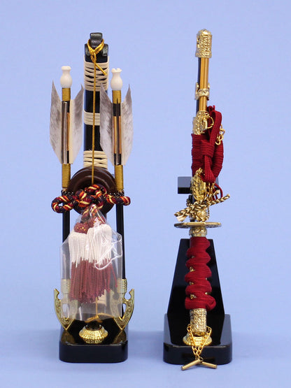 五月人形用付属品、弓太刀セット単品販売  8号武蔵