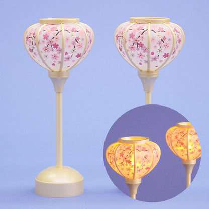 雛人形ぼんぼり  （樹脂製） 24cm20pパールホワイトLEDコードレス　イメージ