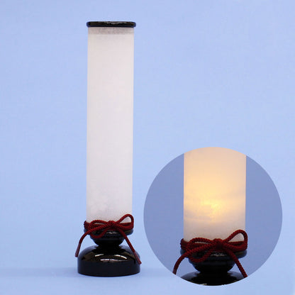 Lanterne LED sans fil 27 cm Fleur de cerisier (en boise)