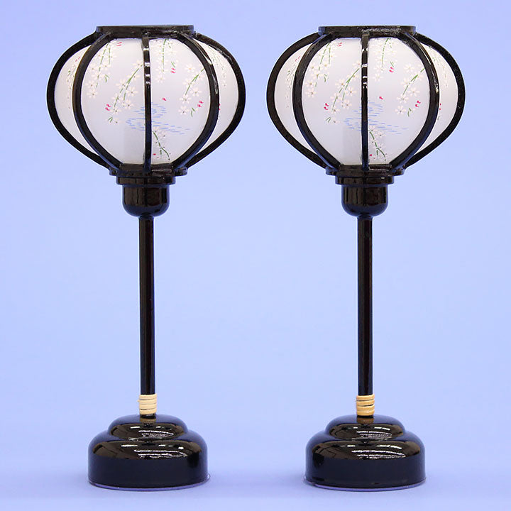 雛人形 ぼんぼり （木製）21cm豆菊灯LEDコードレス