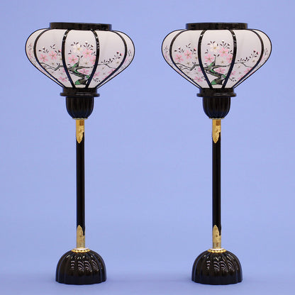 雛人形 ぼんぼり （木製）41cm大々型菊灯LEDコードレス#154