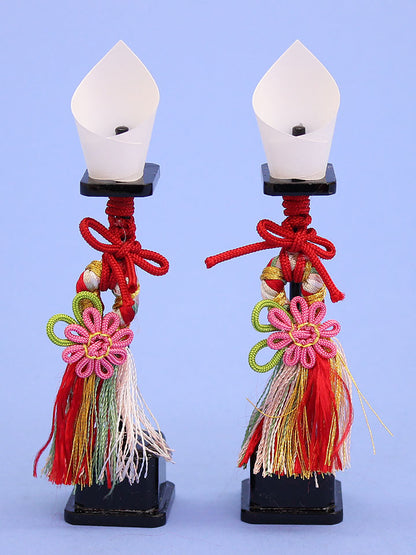 雛人形道具 点灯しない油灯12cm京房付き (木製)