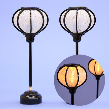 Hina Doll Lantern (Wooden) 24cm Miniature Chrysanthemum Lantern LED Cordless