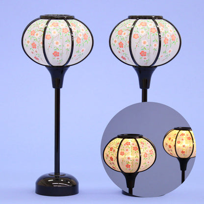 Lanterne poupée Hina (résine) 26 cm Kyomiyabi LED sans fil