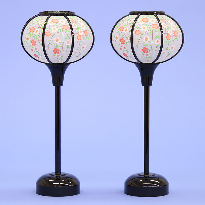 雛人形 ぼんぼり  （樹脂製） 26cm京みやびLEDコードレス