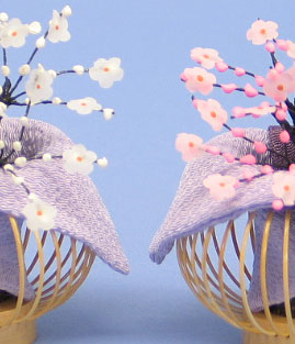 雛人形 平飾り 幅70cm 京十一番 友禅極上刺繍親王 虹に月華｜寿鳳人形