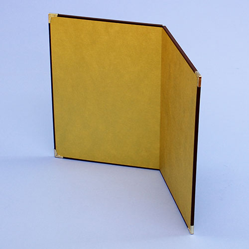 Paravent pour poupées May et Hina, pour l'artisanat, hauteur 26 cm, paravent doré, mini or uni, deux panneaux (grand)