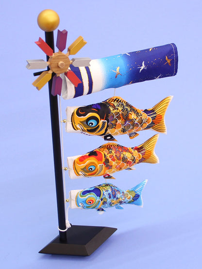 室内用鯉のぼり。卓上鯉のぼり京錦　前から