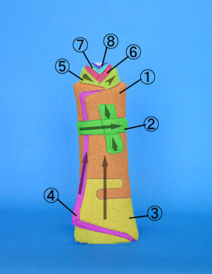 Poupée Hina en bois grainé, matériau n° 714, poupée Hina debout parfumée