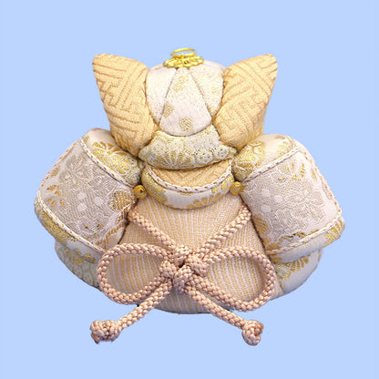 木目込みミニ兜 BLANCO 収納セット　白