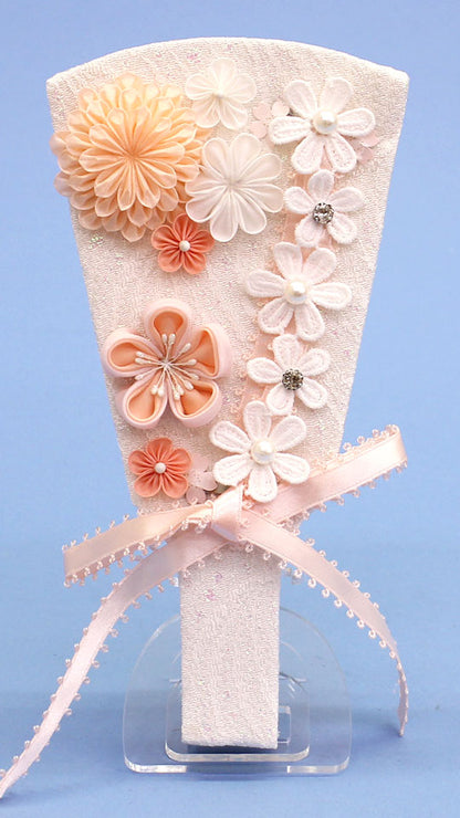 ヘッドドレス羽子板　結（白）アクリルスタンド付き