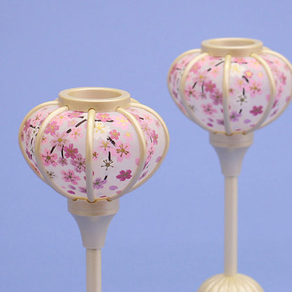 雏人偶灯笼（树脂）18厘米 小樱花LED无绳珍珠白色