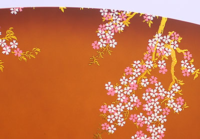 Poupées et accessoires Hina, ensemble complet de paravents à deux niveaux de 50 cm de large, petites fleurs de cerisier de style meuble