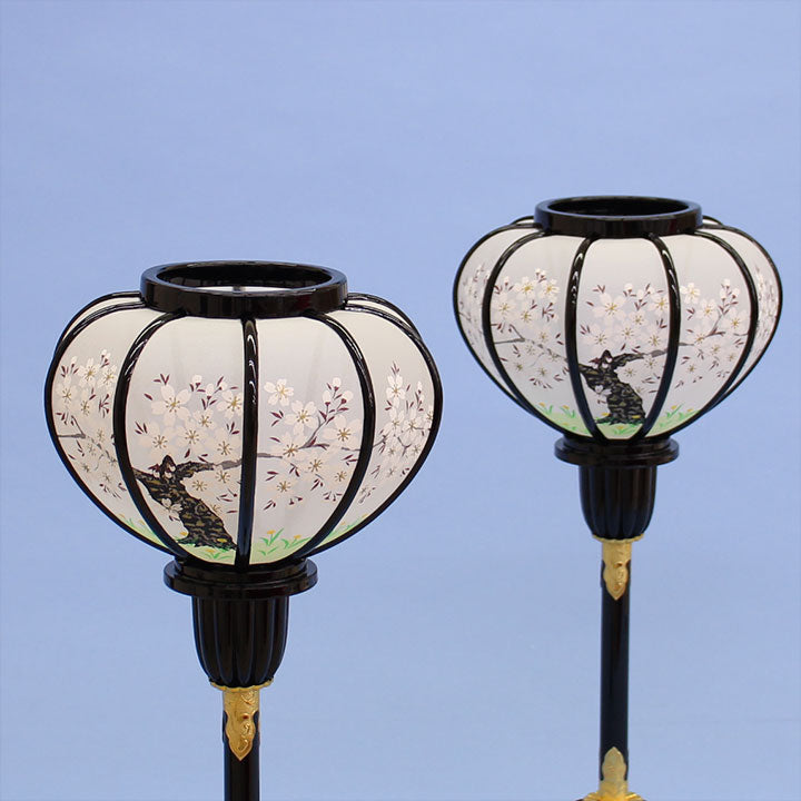 雏人偶灯笼（树脂）39厘米 大型菊花灯笼 LED无线灯