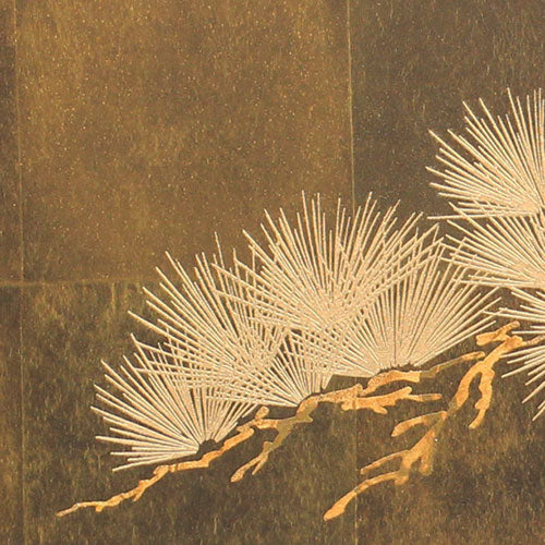 Paravent pour poupées May, hauteur 39 cm, paravent à trois panneaux 13-go, coque noire, pin doré