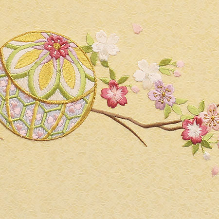 Paravent pour poupées Hina, hauteur 24 cm, emballage Sankyoku n° 8, Marizakura