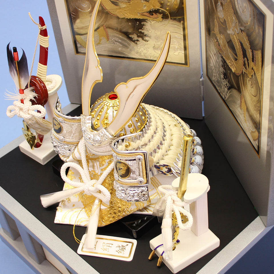 May Doll kabuto Storage Set Width 32cm Compact No.6 White Dragon NA Storage Set