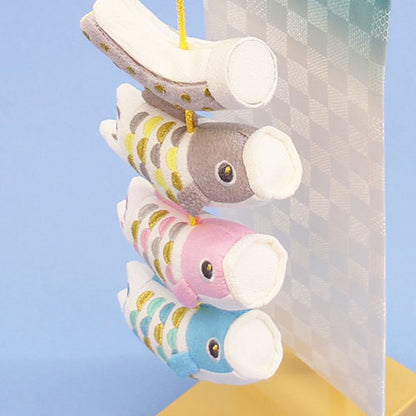 つるしタイプ鯉のぼり 高さ48cm 吊るしかざり鯉　メルヘン名入れ付き