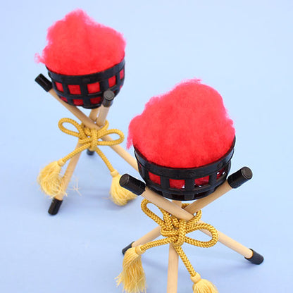 五月人偶篝火，单个装饰品，15厘米，无灯（木制腿）