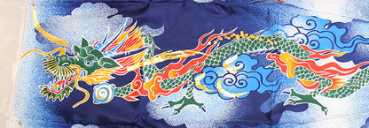 吹き流し ポリエステル撥水祥雲　龍の柄