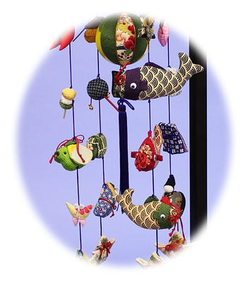 Streamer de carpe suspendu, hauteur 65 cm, décoration de table à suspendre, avec support