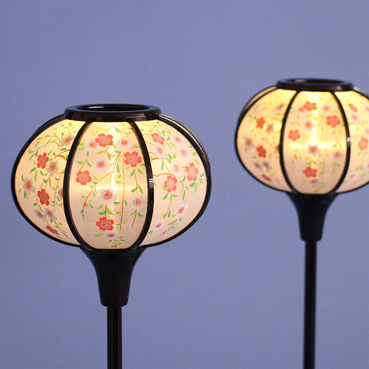 Lanterne poupée Hina (résine) 26 cm Kyomiyabi LED sans fil