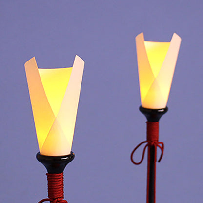 燭台 LEDコードレス (木製)　暗所点灯