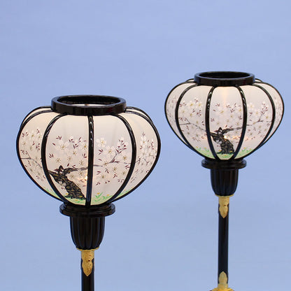 雏人偶灯笼（树脂）39厘米 大型菊花灯笼 LED无线灯