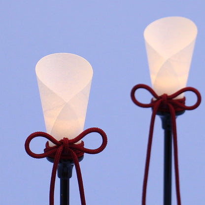  LEDコードレスミニ燭台 (樹脂製)　明所点灯